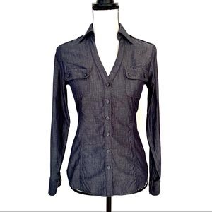 EXPRESS DESIGN STUDIO Button Down Blouse